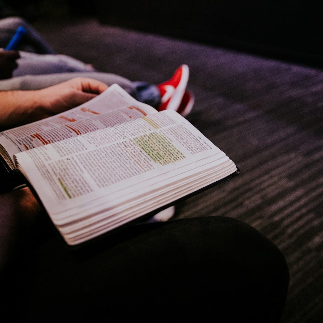 Photo by Hannah Busing person reading book